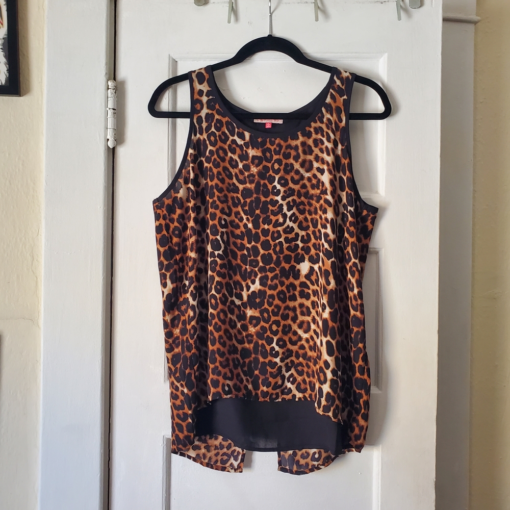 English Laundry Cheetah Print Tank Top